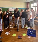 Tischlerlehrlinge beim EU-Workshop