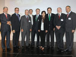 v.l.: Franz Stelzer (Vizerektor der TU Graz), Christian Buchmann (Wirtschaftslandesrat), Wolfgang Pfarl (Präsident Austropapier), Jochen Pildner-Steinburg (Präsident Industriellenvereinigung), Sonja Grabner (Stadträtin), Franz Voves (Landeshauptmann), Wolfgang Bauer (Obmann APV) und Franz Tauber (Präsident ÖZEPA). © Landespressedienst / Gruber v.l.: Franz Stelzer (Vizerektor der TU Graz), Christian Buchmann (Wirtschaftslandesrat), Wolfgang Pfarl (Präsident Austropapier), Jochen Pildner-Steinburg (Präsident Industriellenvereinigung), Sonja Grabner (Stadträtin), Franz Voves (Landeshauptmann), Wolfgang Bauer (Obmann APV) und Franz Tauber (Präsident ÖZEPA).