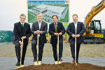 Bgm. Karl Brodschneider, Alexander Deopito (Lidl Österreich), LH Franz Voves und Alexander Thurn (Lidl Österreich) beim Spatenstich in Wundschuh (v.l.) © Foto: Lidl Österreich; bei Quellenangabe honorarfrei Bgm. Karl Brodschneider, Alexander Deopito (Lidl Österreich), LH Franz Voves und Alexander Thurn (Lidl Österreich) beim Spatenstich in Wundschuh (v.l.)