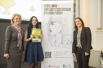 Gleichehandlungsbeauftragte Sabine Schulze-Bauer (li.) und ihre Mitarbeiterin Helene Cibinello freuten sich mit der Gewinnerin des ersten Lehrlingswettbewerbes Bernadette Frötscher © Fotos: steiermark.at/Fischer; bei Quellenangabe honorarfrei Gleichehandlungsbeauftragte Sabine Schulze-Bauer (li.) und ihre Mitarbeiterin Helene Cibinello freuten sich mit der Gewinnerin des ersten Lehrlingswettbewerbes Bernadette Frötscher