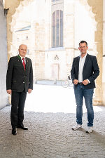 LR Hans Seitinger und BM Wolfgang Mückstein bei der Veterinärreferentenkonferenz in Graz. LR Hans Seitinger und BM Wolfgang Mückstein bei der Veterinärreferentenkonferenz in Graz.
