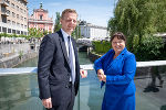LH-Stv. Manuela Khom wurde von Konrad Bühler, Österreichs Botschafter in Slowenien, in Ljubljana empfangen. © Land Steiermark; Verwendung bei Quellenangabe honorarfrei LH-Stv. Manuela Khom wurde von Konrad Bühler, Österreichs Botschafter in Slowenien, in Ljubljana empfangen.