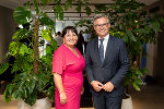 LH-Stv. Manuela Khom mit EU-Kommissar Magnus Brunner © Land Steiermark LH-Stv. Manuela Khom mit EU-Kommissar Magnus Brunner