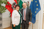 LH-Stv. Manuela Khom empfing den ukrainischen Botschafter S.E. Vasyl Khymynets in ihrem Büro. © Land Steiermark/Robert Binder; bei Quellenangabe honorarfrei LH-Stv. Manuela Khom empfing den ukrainischen Botschafter S.E. Vasyl Khymynets in ihrem Büro.
