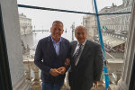 Auch ein Besuch beim Bürgermeister Triests, Roberto Dipiazza, stand auf dem Programm: Die Stadt investiert 600 Millionen Euro in den alten Hafen.