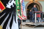 LH Mario Kunasek bei seiner Ansprache im Rahmen der Flaggenparade in Leoben © Armin Russold