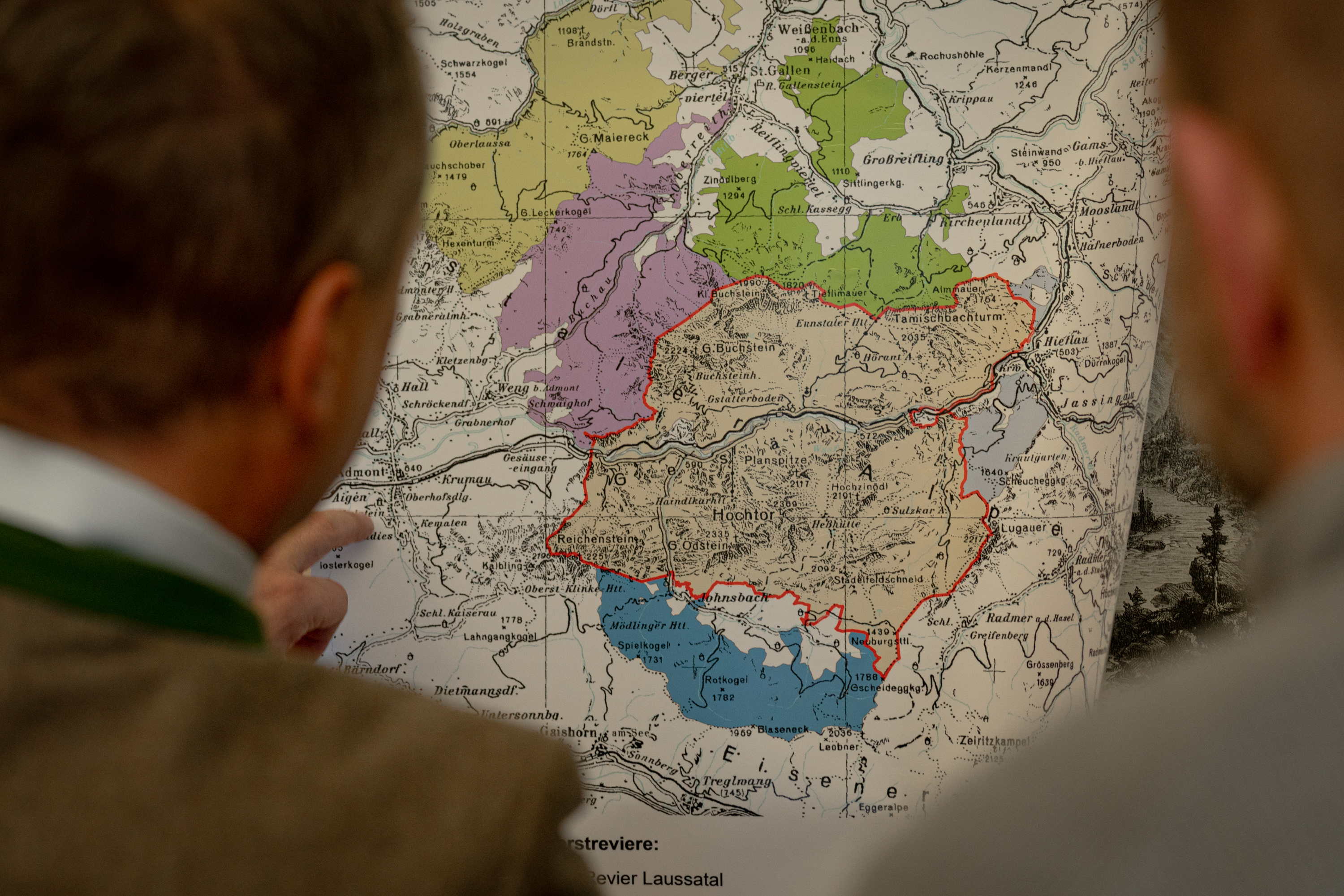 Fast 29.000 Hektar umfasst der  Forstbetrieb im Gebiet des Gesäuses