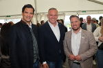 Landeshauptmann Mario Kunasek, Landesrat Hannes Amesbauer und Klubobmann Marco Triller, Präsident des Zivilschutzverbandes, bedankten sich bei den Ehrenamtlichen am Tag der Einsatzorganisationen in Spielberg. © Land Steiermark/Livia Harzl; Verwendung bei Quellenangabe honorarfrei