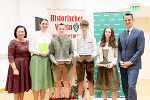 Wartinger-Medaillen für Lukas Stengg, Leonie Loibnegger, Dorian Milchberger (MS Seckau).