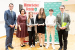 Wartinger-Medaillen für die BG/BRG-Judenburg Schüler Maximilian Eiwegger, Sophie Geyer, Lena Kogler.