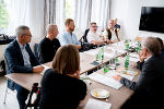 Siegfried Suppan, Andreas Pepper, Andreas Konezky, Thomas Marka Dietmar Ogris präsentierten beim Pressegespräch die Ergebnisse der Tagung.