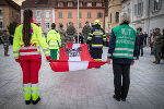 Flaggenparade in Bad Radkersburg am Nachmittag des 23. Oktober 2026