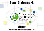 Communicating Europe Award 2009