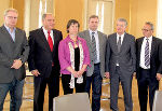 Schachner, Schrittwieser, Brandl, Haberl, Rotschädl und Schunko, v.l.