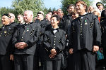 LH-Vize Hermann Schützenhöfer, Bürgermeisterin Christine Holzweber und LH Franz Voves bei der Jubiläumsfeier