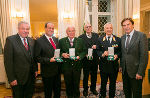 LH-Vize Hermann Schützenhöfer, Siegfried Kristan, Otto Marl, Harald Thomann, Otto Meisenberger und LH Franz Voves (v. l.) © Foto: Frankl; bei Quellenangabe honorarfrei LH-Vize Hermann Schützenhöfer, Siegfried Kristan, Otto Marl, Harald Thomann, Otto Meisenberger und LH Franz Voves (v. l.)