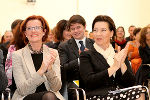 PHSt-Rektorin Elgrid Messner und Bildungsministerin Gabriele Heinisch-Hosek loben die neuen Lehramts-Studienpläne (v.l.).