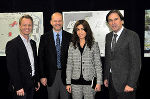 Bgm. Mario Abl, Gerhard Thonhauser, Bouchra Lamik-Thonhauser und Landeshauptmann Franz Voves, v.l.