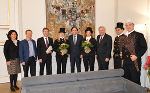 Innungsgeschäftsführerin Susanne Grilz, Harald Haider, Landesinnungsmeister Christian Plesar, Andrea Frais, LH Franz Voves, Stefanie Klapf,LH-Stv. Hermann Schützenhöfer, Landesinnungsmeister-Stv. Michael Haberl und Stefan Prödl (v.l.). 