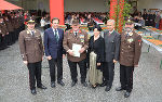 BR Thomas Gruber, LH Franz Voves, EHBI Franz Krutzler, Bgm. Waltraud Schwammer, NRAbg. Reinhold Lopatka und OBR Johann Hönigschnabl beim Bestandsjubiläum (v.l.)
