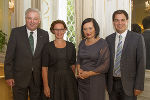 Landeshauptmann Hermann Schützenhöfer, LSR-VPräs. Alexia Getzinger, LSR-Präs. Elisabeth Meixner und Landeshauptmann-Stv. Michael Schickhofer (v.l.) bei der konstituierenden Sitzung des Landesschulrats für Steiermark.