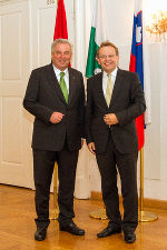LH Schützenhöfer und Botschafter Rathen sprachen über die weitere Zusammenarbeit zwischen der Steiermark und Slowenien.