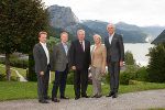 Landeshauptmann trifft Präsidium der IV Steiermark: Georg Knill, Jochen Pidner-Steinburg, Hermann Schützenhöfer, Ilse Bartenstein und Stefan Stolitzka (v.l.) 