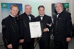 Bgm. Mario Abl, LH Hermann Schützenhöfer, LH-Stv. Michael Schickhofer und GF Peter Cmager (Steirische Eisenstraße) v.l.