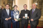LH-Stv. Michael Schickhofer, Ursula Vennemann, Markus Plöbst und LH Hermann Schützenhöfer, v.l.