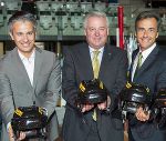 Starke Partner für den Grazer Sport: Sportstadtrat Kurt Hohensinner, Landeshauptmann Hermann Schützenhöfer und Bürgermeister Siegfried Nagl (v.l.)