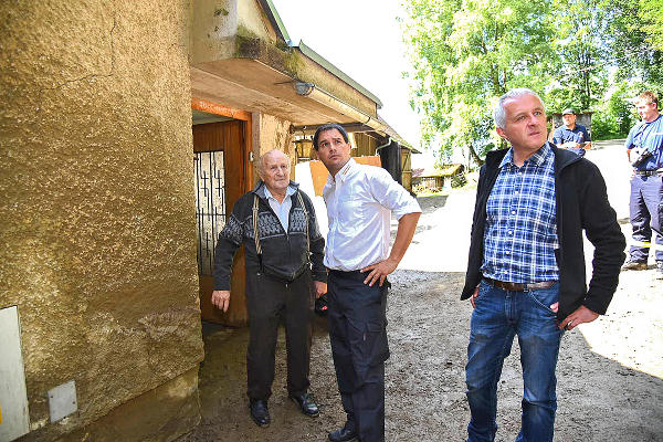 Bei Betroffenen: St. Lorenzen wurde am 4. Juni von einer Unwetterkatastrophe heimgesucht. ©      