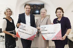 Ulrike Fejer, LH-Stv. Michael Schickhofer, Dorothea Sauer und LRin Ursula Lackner (v.l.) präsentieren Frauen-Projekte für den steirischen Zentralraum.