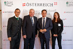 Richard Kühnel, Vertreter der EU-Kommission in Deutschland, LH Hermann Schützenhöfer, LH-Stv. Michael Schickhofer, Johanna Pirker, TU Graz.