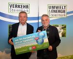 Landesrat Anton Lang und der Leiter der Umweltabteilung, Hofrat Dr. Gerhard Semmelrock. © Land Steiermark Landesrat Anton Lang und der Leiter der Umweltabteilung, Hofrat Dr. Gerhard Semmelrock.