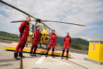 Der dritte steirische Notarzthubschrauber steht rund um die Uhr für Einsätze zur Verfügung.