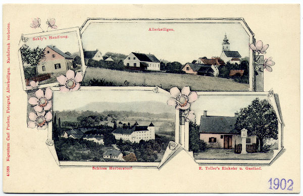 Historische Ansichtskarte von Allerheiligen bei Wildon © Ansichtskarten: Steiermärkisches Landesarchiv; Verwendung bei Quellenangabe honorarfrei