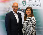 AMS LGF Karl Heinz Snobe und Soziallandesrätin Kampus