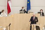 In seiner Rede betonte LH Schützenhöfer, dass die gemeinsame Verantwortung für das Land stets über allem stehen müsse.