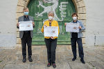 Wilhelm Graf, Marianne Graf, Ursula Lackner (von links) © Land Steiermark / Purgstaller