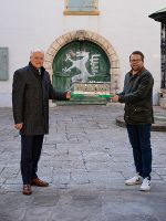 Wohnbaulandesrat Hans Seitinger und Klubobmann Hannes Schwarz © Land Steiermark/König, bei Quellenangabe honorarfrei Wohnbaulandesrat Hans Seitinger und Klubobmann Hannes Schwarz