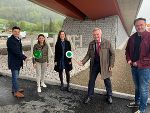 Bgm. Roland Raninger, NRAbg. Corinna Scharzenberger, LTAbg. Michaela Grubesa, LH-Stv. Anton Lang, NRAbg. Mario Lindner © Land Steiermark 