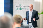 Der Medienexperte Peter Plaikner am 3.11. im Medienzentrum Steiermark.