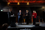 LH Hermann Schützenhöfer, LR Barbara Eibinger Miedl und Bundesministerin Margarete Schramböck (v.l.)