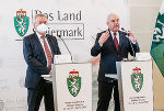 LH-Stv. Anton Lang und LH Hermann Schützenhöfer (v.l.) präsentierten die Schwerpunkte für 2022.