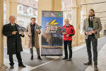 Präsentierten die Patenschaftsaktion für Baum-Naturdenkmale: Johannes Gepp, Präsident des Naturschutzbundes Steiermark , Ursula Lackner, Naturschutzlandesrätin, Fritz Stockreiter, Landesleiter der Berg- und Naturwacht Steiermark, Christian Mairhuber, Naturschutzbeauftragter des Landes Steiermark (v.l.).