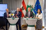 LR Johann Seitinger, LH Hermann Schützenhöfer, LH-Stv. Anton Lang, LR Doris Kampus (v.l.). © LandSteiermark/Brand_Images_e.U.,bei Quellenangabe honorarfrei LR Johann Seitinger, LH Hermann Schützenhöfer, LH-Stv. Anton Lang, LR Doris Kampus (v.l.).