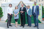 FairStyria-Tag in Graz: Abteilungsleiter Patrick Schnabl, LAbg. Veronika Nitsche, LR Christopher Drexler, LAbg. Alexandra Pichler-Jessenko, Superintendent Wolfgang Rehner (v.l.).