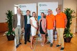 Michael Koren und Bernd Leinich (Geschäftsführer Gesundheitsfonds Steiermark), Juliane Bogner-Strauß (Gesundheitslandesrätin), Barbara Mandlbauer-Bahar und Gerhard Kummer sowie Franz Kotzent (Gesundheitszentrum Liezen) (v.l.) © Foto: Gesundheitsfonds Steiermark/Christoph Huber