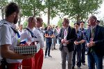 LH Christopher Drexler und BM Gerhard Karner beim Besuch des Roten Kreuzes am Red-Bull-Ring © Land Steiermark; Verwendung bei Quellenangabe honorarfrei LH Christopher Drexler und BM Gerhard Karner beim Besuch des Roten Kreuzes am Red-Bull-Ring