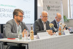 Schwarz, Seitinger und Sebanz bei der Pressekonferenz im Medienzentrum Steiermark. Schwarz, Seitinger und Sebanz bei der Pressekonferenz im Medienzentrum Steiermark.